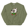 Sweatshirt - Weihnachts-Katze Geschenk by Wanderkraehe Military Green ein Produkt von SCHIETKRAM