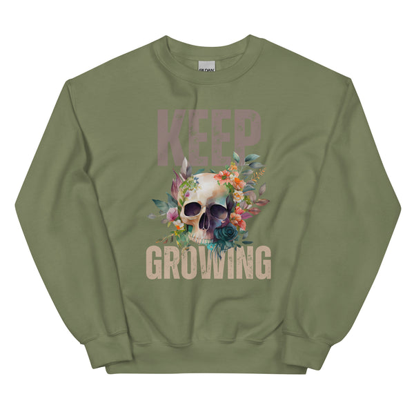 Sweatshirt - Keep Growing Military Green ein Produkt von SCHIETKRAM