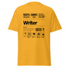 T-Shirt Classic - Writer black Gold ein Produkt von SCHIETKRAM