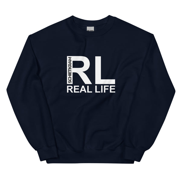 Sweatshirt - Real Life white Navy ein Produkt von SCHIETKRAM