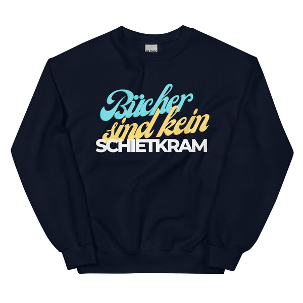 Sweatshirt - Bücher sind kein Schietkram white Navy ein Produkt von SCHIETKRAM