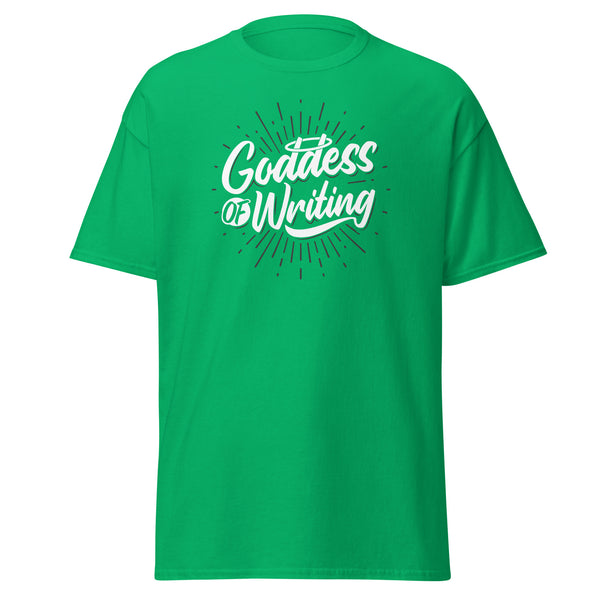 T-Shirt Classic - Goddess of Writing Irish Green ein Produkt von SCHIETKRAM