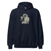 Hoodie Classic - Weihnachts-Katze Lichterkette by Wanderkraehe Navy ein Produkt von SCHIETKRAM
