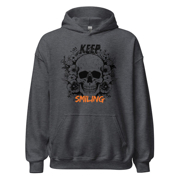 Hoodie Classic - Keep Smiling Dark Heather ein Produkt von SCHIETKRAM