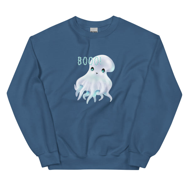 Sweatshirt - Ghostopus by Wanderkraehe Indigo Blue ein Produkt von SCHIETKRAM