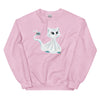 Sweatshirt - Ghost Cat by Wanderkraehe Light Pink ein Produkt von SCHIETKRAM