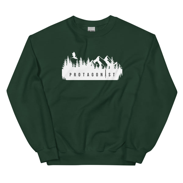 Sweatshirt - Protagonist white Forest Green ein Produkt von SCHIETKRAM