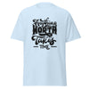 T-Shirt Classic - Anything worth having black Light Blue ein Produkt von SCHIETKRAM