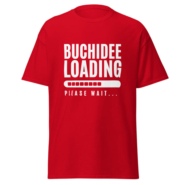 T-Shirt Classic - Buchidee Loading white Red ein Produkt von SCHIETKRAM