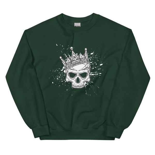 Sweatshirt - King Skull Forest Green ein Produkt von SCHIETKRAM