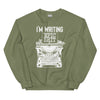 Sweatshirt - Writing Epic Shit white Military Green ein Produkt von SCHIETKRAM