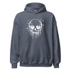 Hoodie Classic - Melting Skull white Heather Sport Dark Navy ein Produkt von SCHIETKRAM