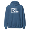 Hoodie Classic - Real Life white Indigo Blue ein Produkt von SCHIETKRAM