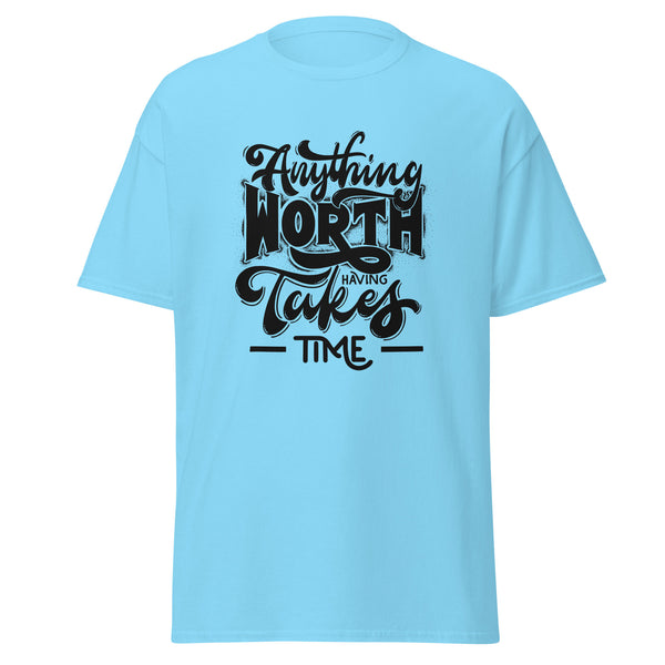 T-Shirt Classic - Anything worth having black Sky ein Produkt von SCHIETKRAM