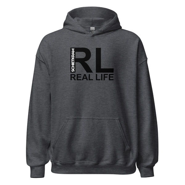 Hoodie Classic - Real Life black Dark Heather ein Produkt von SCHIETKRAM