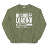 Sweatshirt - Buchidee Loading white Military Green ein Produkt von SCHIETKRAM