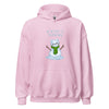 Hoodie Classic - Weihnachts-Katze Schnee by Wanderkraehe Light Pink ein Produkt von SCHIETKRAM