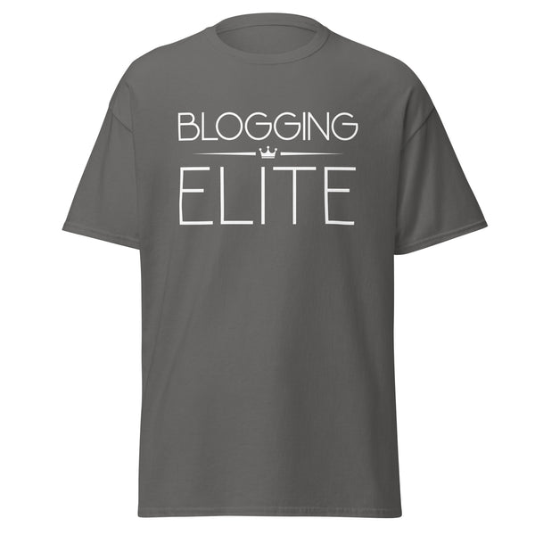 T-Shirt Classic - Blogging Elite white Charcoal ein Produkt von SCHIETKRAM