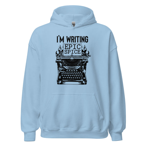 Hoodie Classic - I'm writing epic spice black Light Blue ein Produkt von SCHIETKRAM