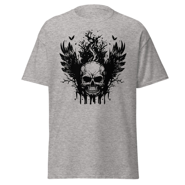 T-Shirt Classic - Angry Skull Sport Grey ein Produkt von SCHIETKRAM