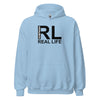 Hoodie Classic - Real Life black Light Blue ein Produkt von SCHIETKRAM