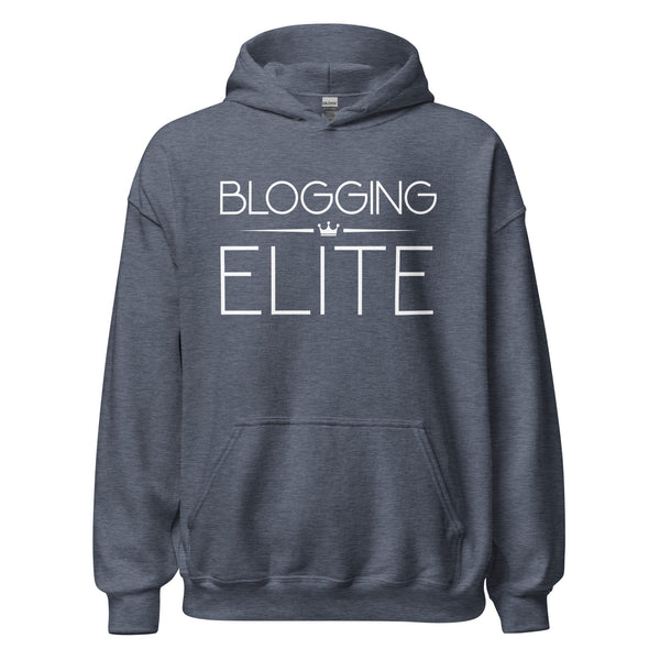 Hoodie Classic - Blogging Elite white Heather Sport Dark Navy ein Produkt von SCHIETKRAM