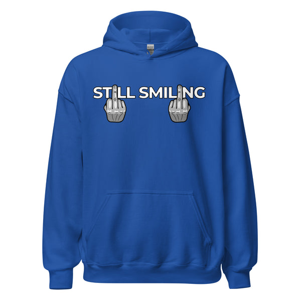Hoodie Classic - Still Smiling white Royal ein Produkt von SCHIETKRAM