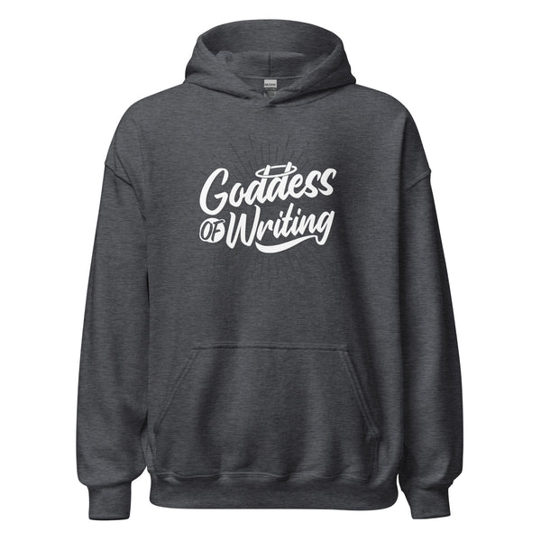 Hoodie Classic - Goddess of Writing white Dark Heather ein Produkt von SCHIETKRAM