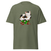 T-Shirt Classic - Weihnachts-Katze Geschenk by Wanderkraehe Military Green ein Produkt von SCHIETKRAM