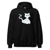 Hoodie Classic - Ghost Cat by Wanderkraehe Schwarz ein Produkt von SCHIETKRAM