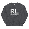 Sweatshirt - Real Life white Dark Heather ein Produkt von SCHIETKRAM