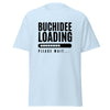T-Shirt Classic - Buchidee Loading black Light Blue ein Produkt von SCHIETKRAM