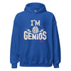 Hoodie Classic - I'm Genius Royal ein Produkt von SCHIETKRAM