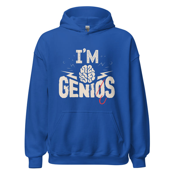 Hoodie Classic - I'm Genius Royal ein Produkt von SCHIETKRAM
