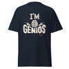 T-Shirt Classic - I'm Genius Navy ein Produkt von SCHIETKRAM