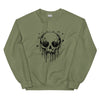 Sweatshirt - Melting Skull black Military Green ein Produkt von SCHIETKRAM