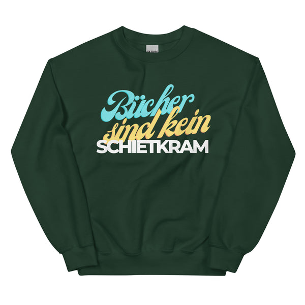 Sweatshirt - Bücher sind kein Schietkram white Forest Green ein Produkt von SCHIETKRAM