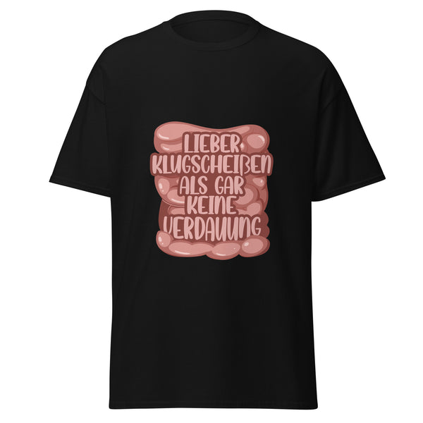 T-Shirt Classic - Klugscheißer Schwarz ein Produkt von SCHIETKRAM