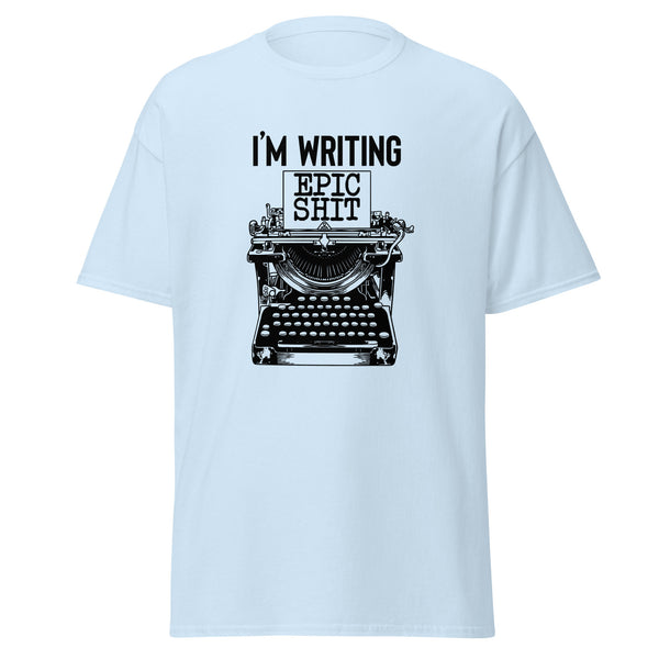 T-Shirt Classic - Writing Epic Shit black Light Blue ein Produkt von SCHIETKRAM