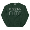 Sweatshirt - Blogging Elite white Forest Green ein Produkt von SCHIETKRAM