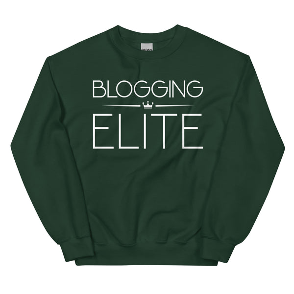 Sweatshirt - Blogging Elite white Forest Green ein Produkt von SCHIETKRAM