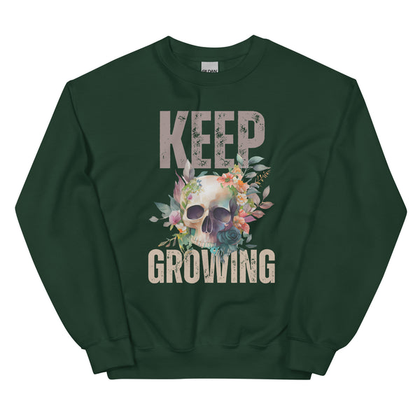 Sweatshirt - Keep Growing Forest Green ein Produkt von SCHIETKRAM