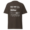 T-Shirt Classic - Writer white Dark Chocolate ein Produkt von SCHIETKRAM