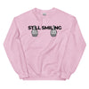 Sweatshirt - Still Smiling black Light Pink ein Produkt von SCHIETKRAM