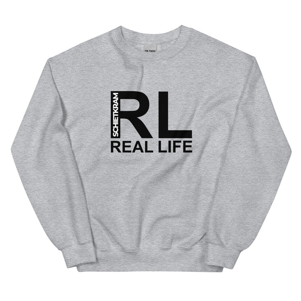 Sweatshirt - Real Life black Sport Grey ein Produkt von SCHIETKRAM