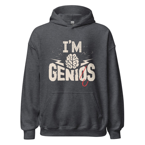 Hoodie Classic - I'm Genius Dark Heather ein Produkt von SCHIETKRAM