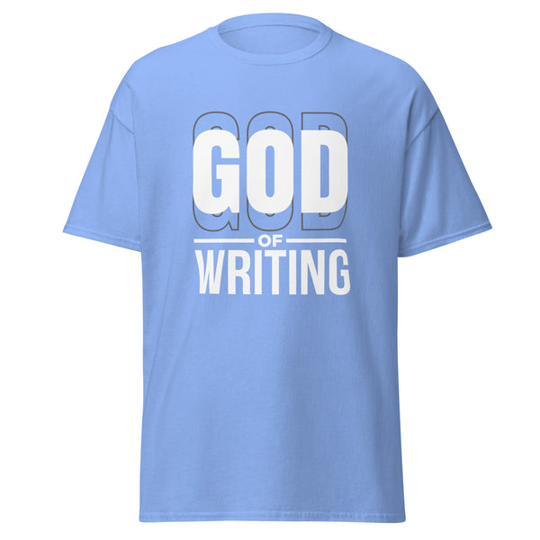 T-Shirt Classic - God of Writing Carolina Blue ein Produkt von SCHIETKRAM