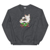 Sweatshirt - Weihnachts-Katze Geschenk by Wanderkraehe Dark Heather ein Produkt von SCHIETKRAM