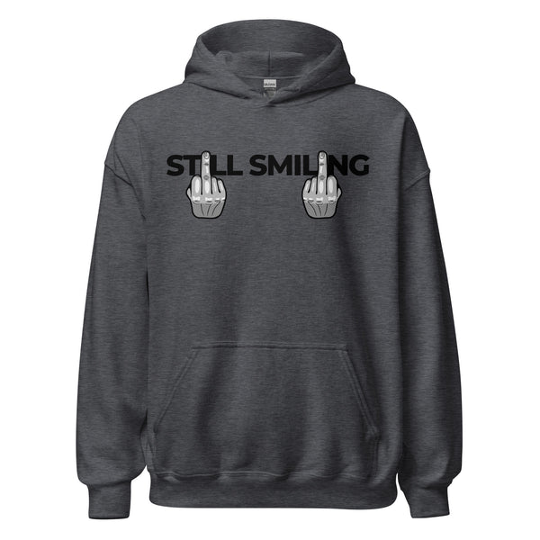 Hoodie Classic - Still Smiling black Dark Heather ein Produkt von SCHIETKRAM