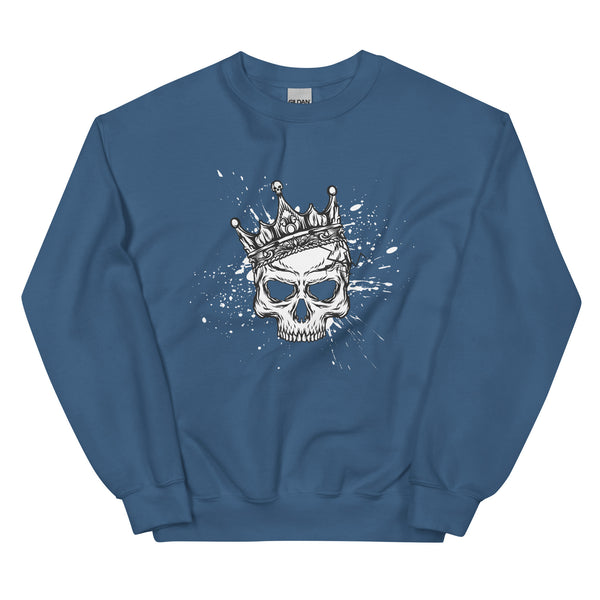 Sweatshirt - King Skull Indigo Blue ein Produkt von SCHIETKRAM